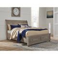  Signature Design by Ashley Lettner B733 7 pc King Sleigh Storage Bedroom Set IMAGE 2
