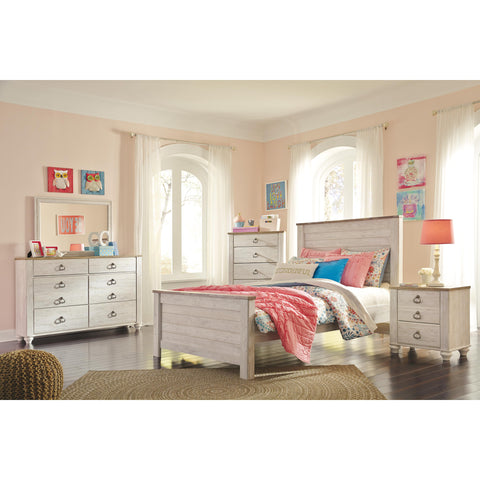  Signature Design by Ashley Willowton B267B41 4 pc Full Panel Bedroom Set IMAGE 1