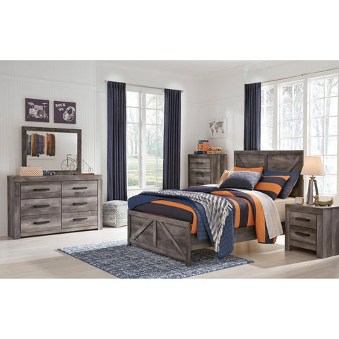  Signature Design by Ashley Wynnlow B440 6 pc Full Crossbuck Panel Bedroom Set IMAGE 1