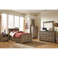 Signature Design by Ashley Trinell B446B17 Twin Bookcase Bed with 2 Storage Drawers IMAGE 5