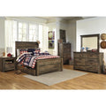  Signature Design by Ashley Trinell B446B9 Full Panel Bed with 1 Large Storage Drawer IMAGE 2