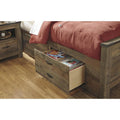  Signature Design by Ashley Trinell B446B10 Full Panel Bed with 2 Storage Drawers IMAGE 4
