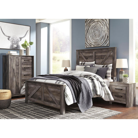  Signature Design by Ashley Wynnlow B440B26 6 pc King Crossbuck Panel Bedroom Set IMAGE 2