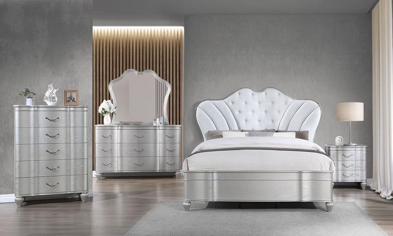 Modern Silver Bedroom Suite