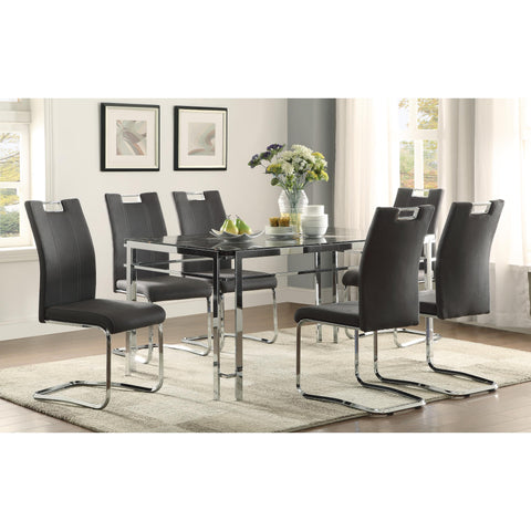 Mazin Furniture Betmar 5178GYS Side Chair, Dark Gray IMAGE 6