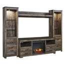  Signature Design by Ashley Trinell W446W2 4 pc Entertainment Center IMAGE 2