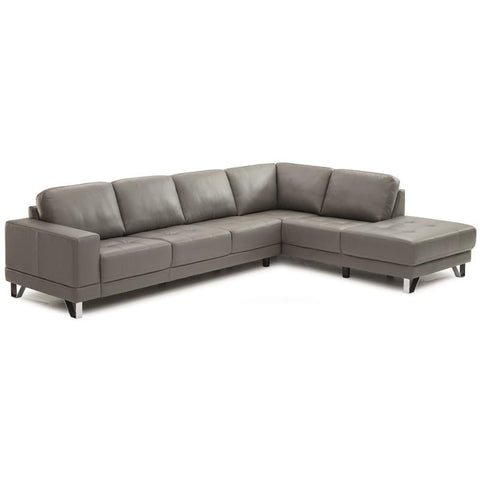  Palliser Seattle Leather 2 pc Sectional 77625-12/77625-35-COLORADO-DARKGREY IMAGE 1