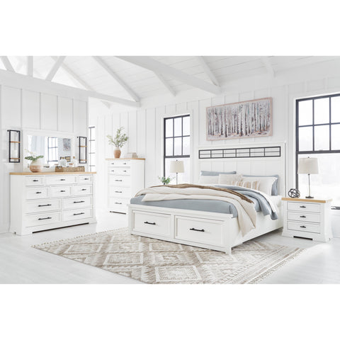  Benchcraft Ashbryn B844 8 pc Queen Panel Storage Bedroom Set IMAGE 1