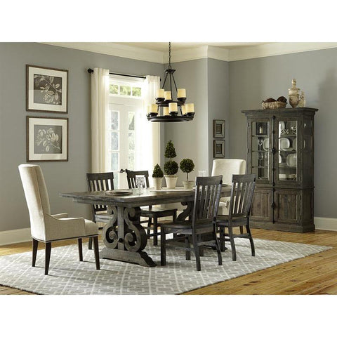 Magnussen Bellamy Dining Table with Trestle Base D2491-20B/D2491-20T IMAGE 5