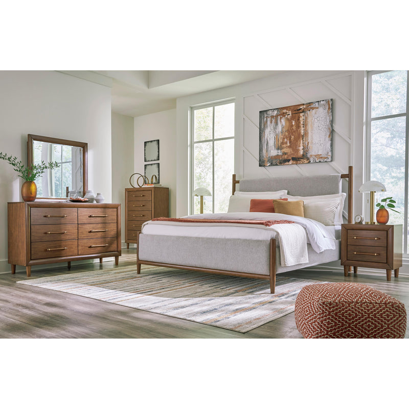  Signature Design by Ashley Lyncott B615 6 pc King Upholstered Panel Bedroom Set IMAGE 1