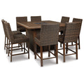  Signature Design by Ashley Paradise Trail P750P6 9-piece Outdoor Dining Set IMAGE 2