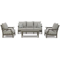  Signature Design by Ashley Visola P802P2 4 pc Outdoor Seating Set IMAGE 2
