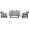  Signature Design by Ashley Visola P802P2 4 pc Outdoor Seating Set IMAGE 2