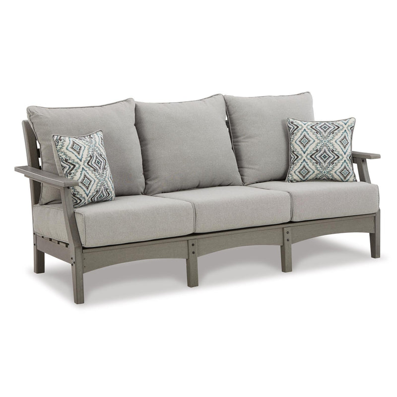  Signature Design by Ashley Visola P802P2 4 pc Outdoor Seating Set IMAGE 3