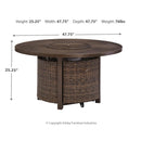  Signature Design by Ashley Paradise Trail P750P7 5-piece Outdoor Seating Set IMAGE 9