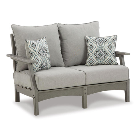  Signature Design by Ashley Visola P802P1 4 pc Outdoor Seating Set IMAGE 3