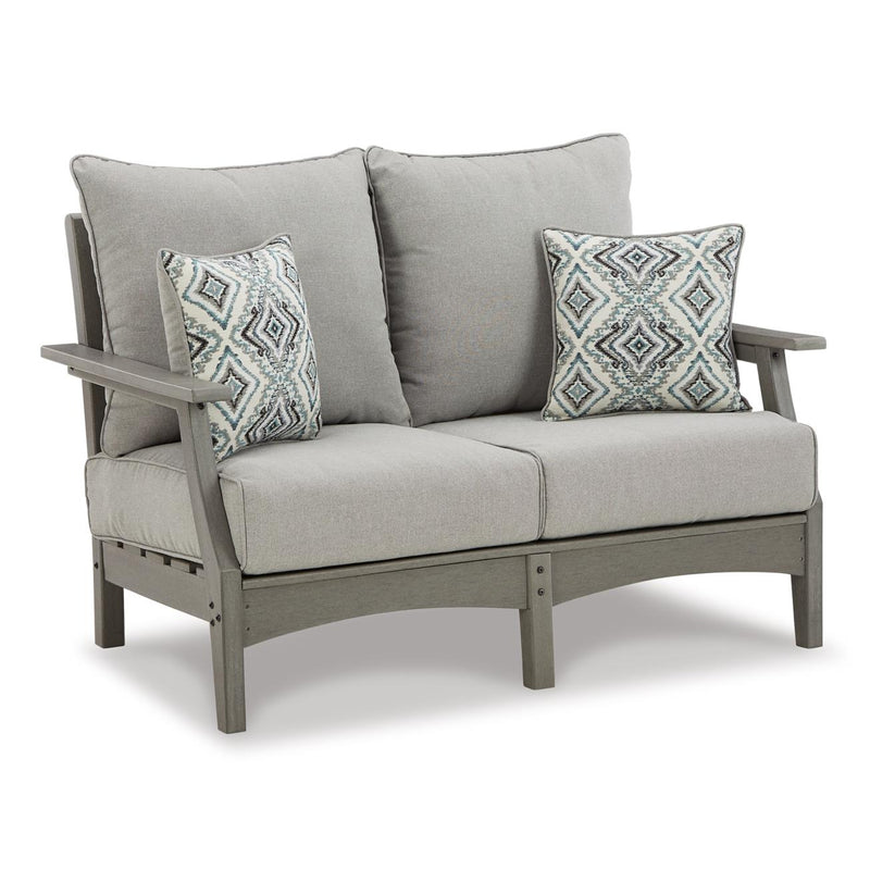  Signature Design by Ashley Visola P802P1 4 pc Outdoor Seating Set IMAGE 3