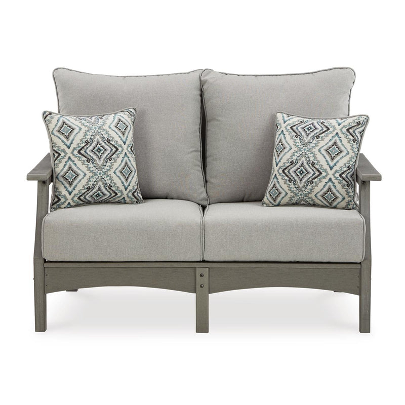  Signature Design by Ashley Visola P802P1 4 pc Outdoor Seating Set IMAGE 4