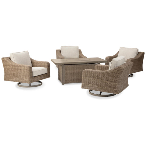  Signature Design by Ashley Beachcroft P791P17 5-piece Outdoor Seating Set IMAGE 2