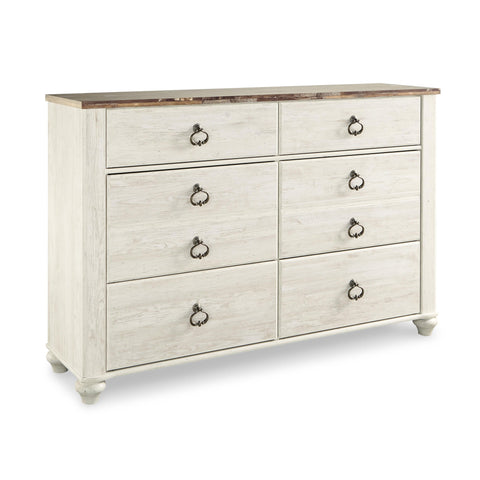  Signature Design by Ashley Willowton 6-Drawer Dresser B267-31 IMAGE 1