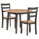  Signature Design by Ashley Gesthaven D396D4 3 pc Dining Set IMAGE 1