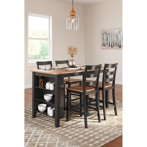  Signature Design by Ashley Gesthaven D396D2 5 pc Counter Height Dining Set IMAGE 2