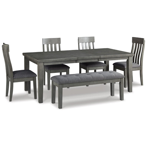  Signature Design by Ashley Hallanden D589D2 6 pc Dining Set IMAGE 2