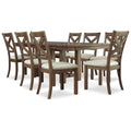  Signature Design by Ashley Moriville D631D13 9 pc Dining Set IMAGE 1