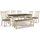  Signature Design by Ashley Bolanburg D647D26 6 pc Dining Set IMAGE 1