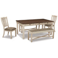  Signature Design by Ashley Bolanburg D647D7 5 pc Dining Set IMAGE 1