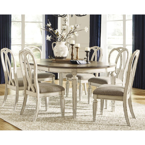  Signature Design by Ashley Realyn D743D13 7 pc Dining Set IMAGE 2