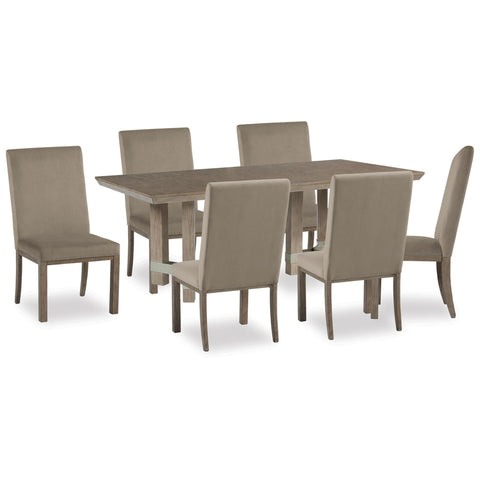  Signature Design by Ashley Chrestner D983D5 7 pc Dining Set IMAGE 1