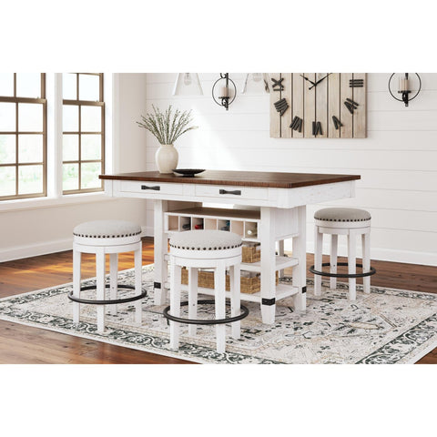  Signature Design by Ashley Valebeck D546D10 5 pc Counter Height Dining Set IMAGE 1