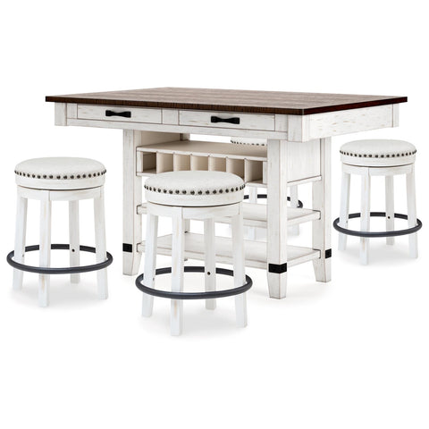  Signature Design by Ashley Valebeck D546D10 5 pc Counter Height Dining Set IMAGE 2