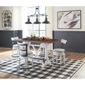  Signature Design by Ashley Valebeck D546D4 5 pc Counter Height Dining Set IMAGE 2