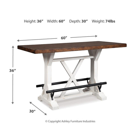  Signature Design by Ashley Valebeck D546D4 5 pc Counter Height Dining Set IMAGE 7