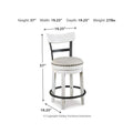  Signature Design by Ashley Valebeck D546D4 5 pc Counter Height Dining Set IMAGE 8
