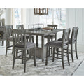  Signature Design by Ashley Hallanden D589D4 7 pc Counter Height Dining Set IMAGE 1