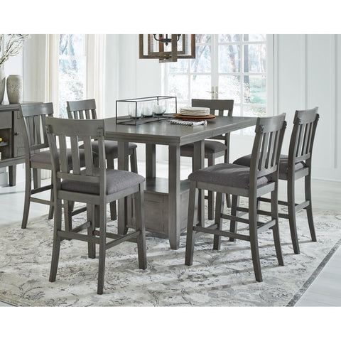  Signature Design by Ashley Hallanden D589D4 7 pc Counter Height Dining Set IMAGE 1
