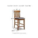  Signature Design by Ashley Ralene D594D5 7 pc Counter Height Dining Set IMAGE 5