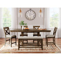 Signature Design by Ashley Moriville D631D3 6 pc Counter Height Dining Set IMAGE 1