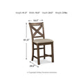  Signature Design by Ashley Moriville D631D9 4 pc Counter Height Dining Set IMAGE 7