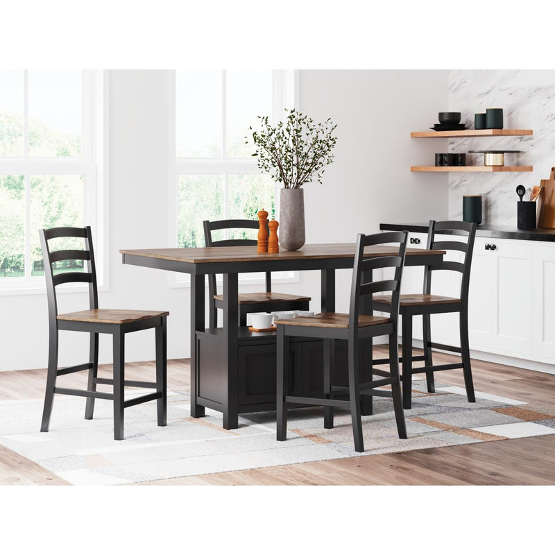  Signature Design by Ashley Wildenauer D634D3 5 pc Counter Height Dining Set IMAGE 2