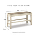  Signature Design by Ashley Bolanburg D647D29 8 pc Counter Height Dining Set IMAGE 20