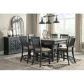  Signature Design by Ashley Tyler Creek D736D5 7 pc Counter Height Dining Set IMAGE 3
