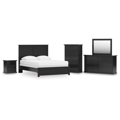  Signature Design by Ashley Maribel B138B75 7 pc Queen Panel Bedroom Set IMAGE 1