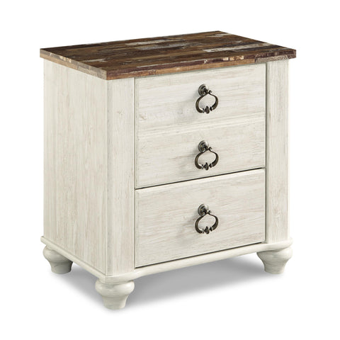  Signature Design by Ashley Willowton 2-Drawer Nightstand B267-92 IMAGE 1