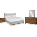  Signature Design by Ashley Lyncott B615B12 6 pc Queen Upholstered Panel Bedroom Set IMAGE 1