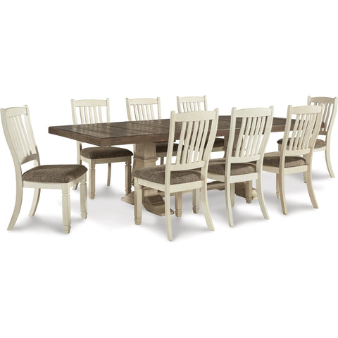  Signature Design by Ashley Bolanburg D647D30 9 pc Dining Set IMAGE 1