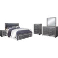  Signature Design by Ashley Lodanna B214B35 7 pc King Panel Storage Bedroom Set IMAGE 1